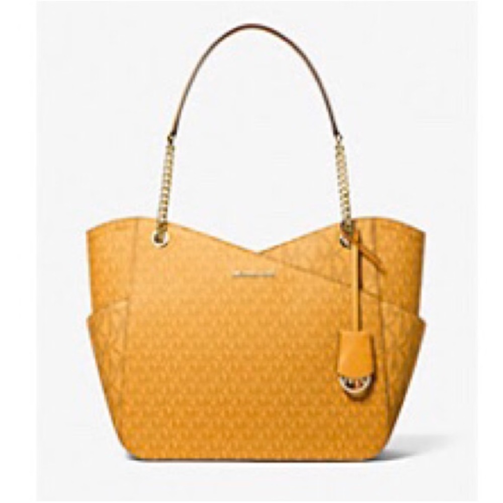 NEW! MICHAEL KORS KORS JET SET LARGE LOGO SHOULDER BAG WITH ORIGINAL TAGS